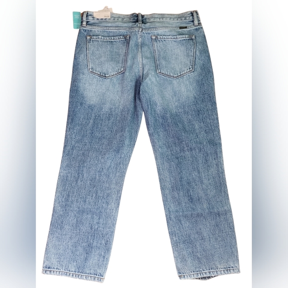 KanCan™ Nonstretch High Rise Plaid Patch Ripped Boyfriend Jean (Maurices) 30x28 - Picture 6 of 9